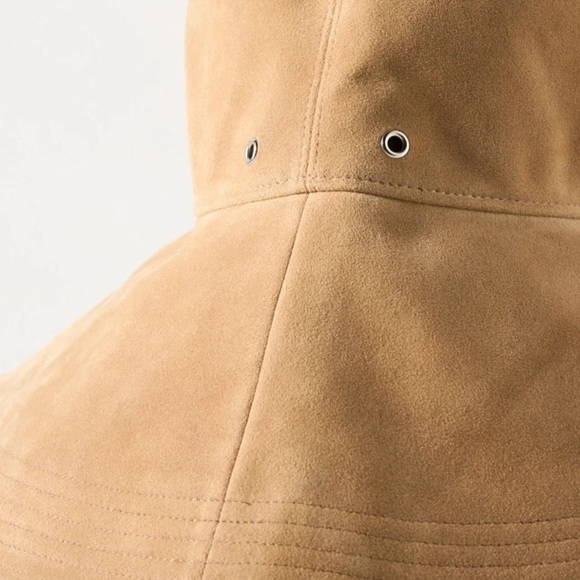 Anthropologie Wyeth Waterproof Tan Women\'s Bucket Hat New O/S main image 4